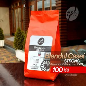 Cafea Arabica 75% Robusta 25% Blendul casei STRONG