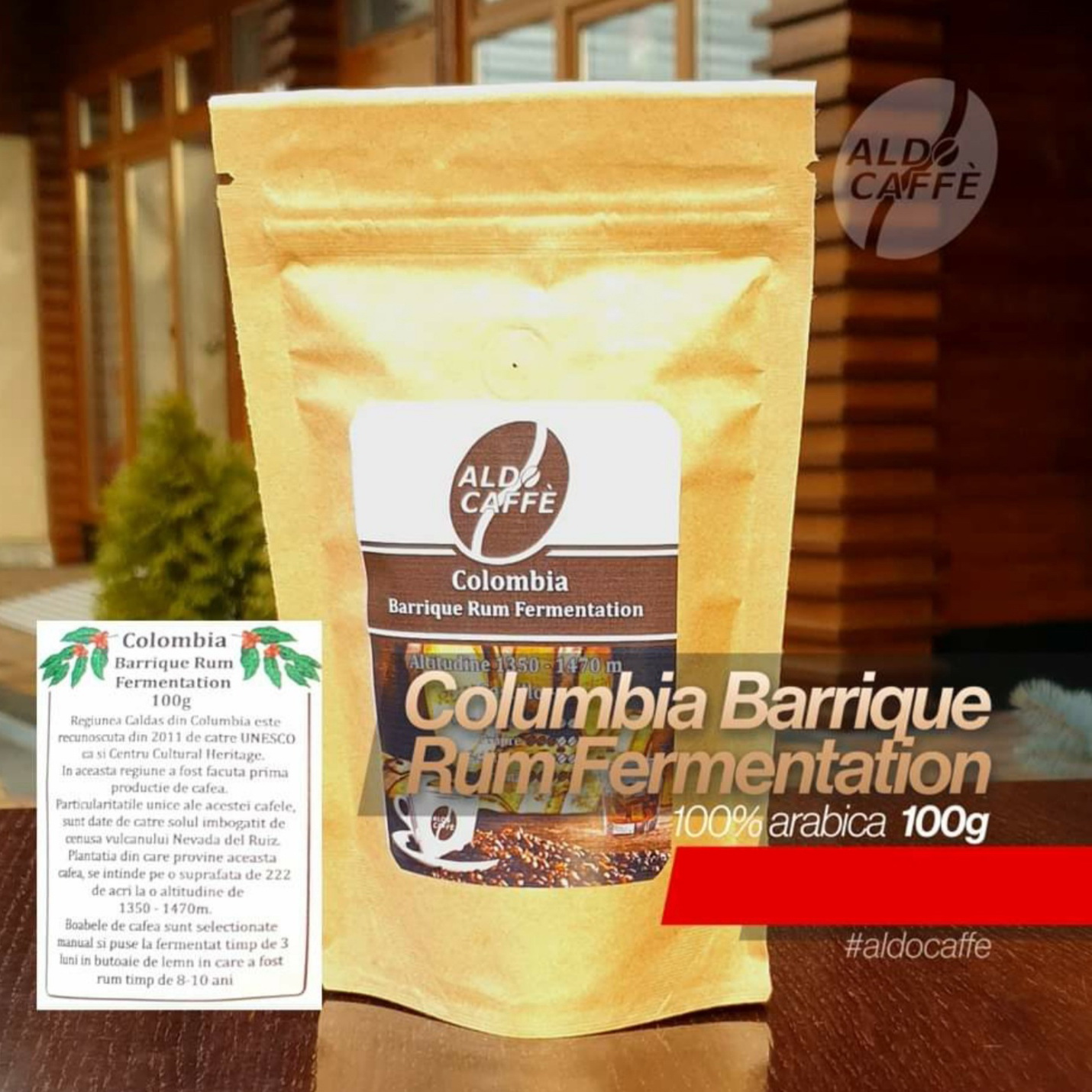 Cafea Arabica 100% Columbia Barrique Rum Fermentation